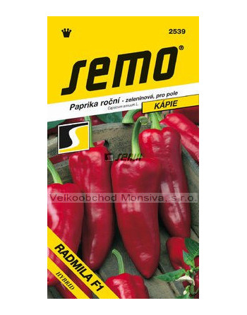 Paprika RADMILA F1 - kápie,rychl.,pole