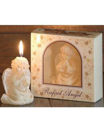 Svíčka anděl Rafael 85mm v boxu