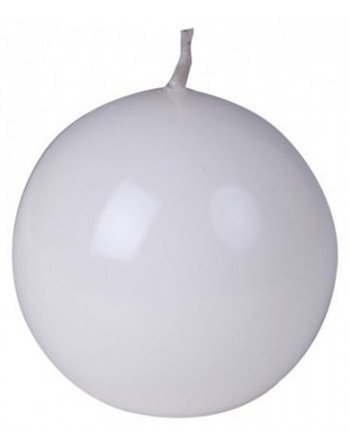 Svíčka koule 56mm bílá