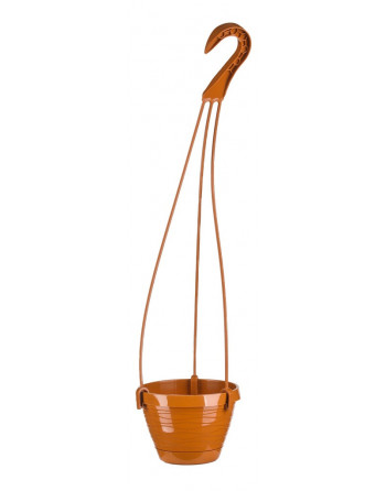 Květináč závěsný NOVO VRUB 23 cm terra