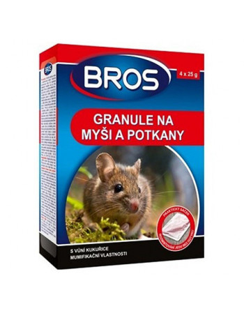 BROS - granule na myši, potkany 140g