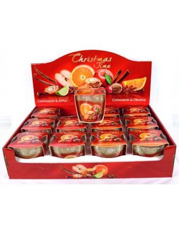 Svíčka v kon.skle 115g Christmas Time