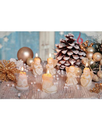 Svíčka Figurka XMAS 50mm - Béžová