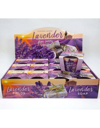 Svíčka v kon.skle 115g Lavender Soap