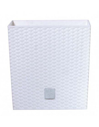 Květináč RATO LOW 20cm+vklad bílý