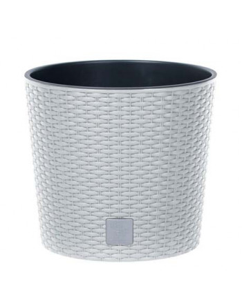 Květináč RATO ROUND 20cm+vklad bílý
