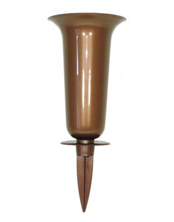 Váza zapichovací zlatá 35x13cm(Tab.)