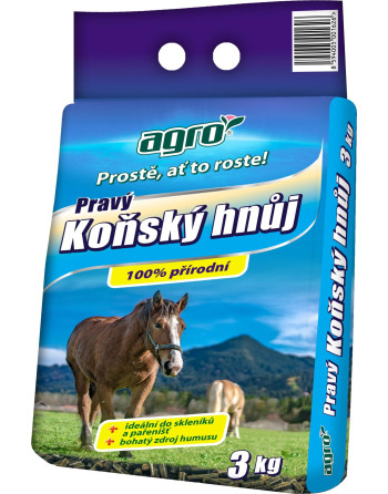 Koňský hnůj 3 kg