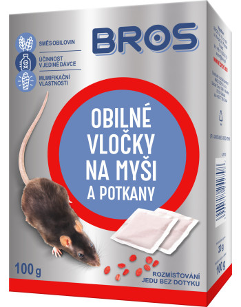 BROS vločky myši,krysy,potkani 100g