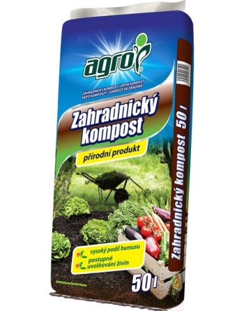 Kompost zahradnický 50 l AGRO