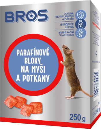 BROS - parafín.bloky na myši,krysy 250g