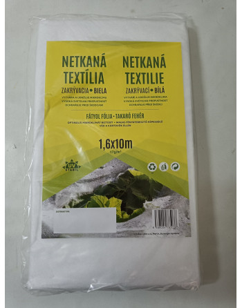 Netkaná tex. bílá 1,6* 10m (17gr/m2)