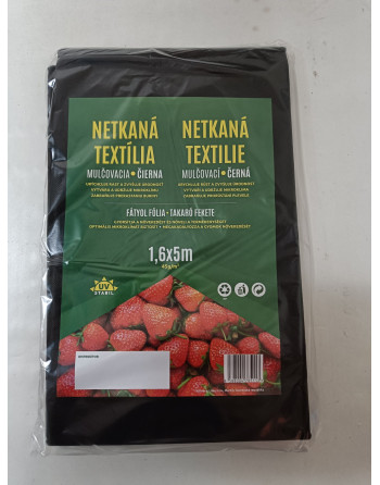 Netkaná tex. černá 1,6* 5m (45gr/m2)