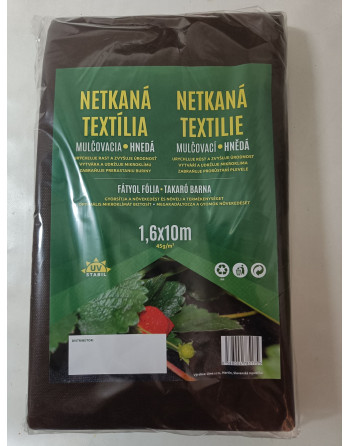 Netkaná tex. hnědá 1,6* 10 m (45gr/m2)