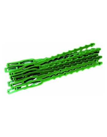 Pásky vázací ploché 16cm zelené/50 ks