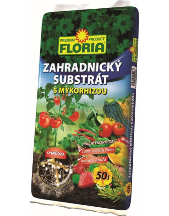 Substrát zahrad.s mykorhizou 50l FLORIA