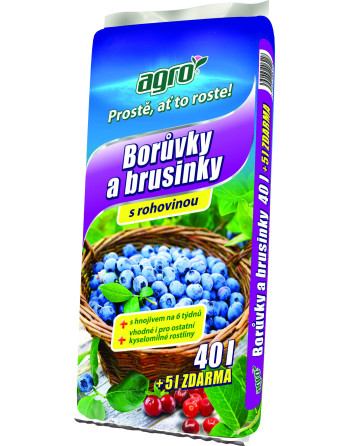 Substrát AGRO borůvky a brusinky 40l +5l