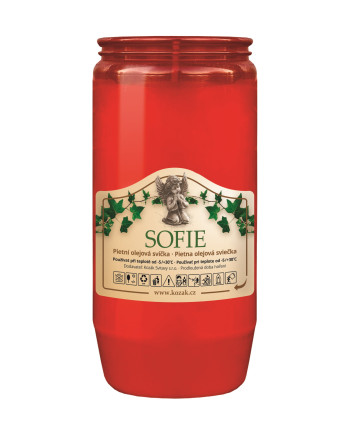 SOFIE 3 Svíčka olejová 240g červ.+bílá