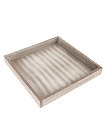 Tác dřevo 250x250mm, světle hnědý