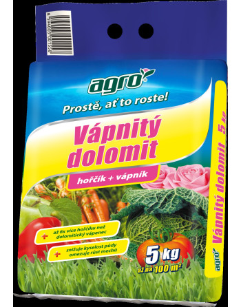 Vápenec dolomitický MLETÝ- 5 kg AGRO