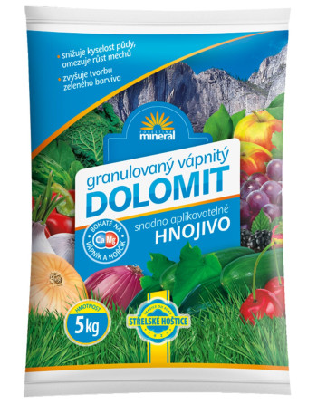 Vápenec dolomitický GRANULOVANÝ- 5kg