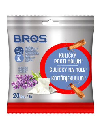 BROS kuličky proti šat.molům 20ks/levand