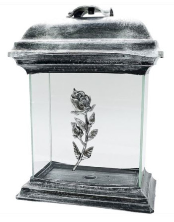 Hřbit.Katedrála 26cm Růže stříbrná