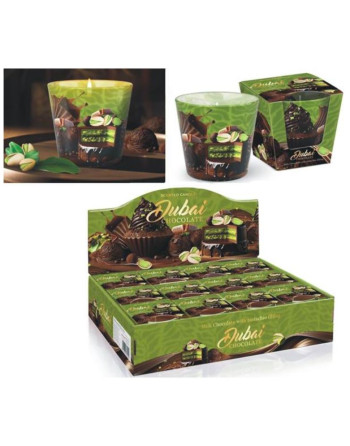 Svíčka v kon.skle 115g Dubai Chocolate