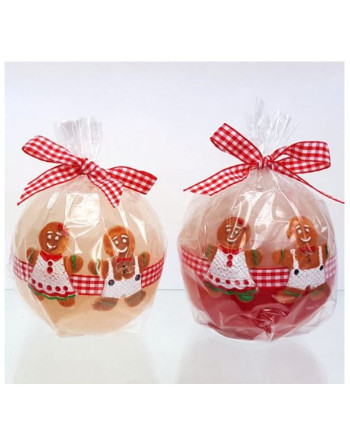 Svíčka koule Gingerbread 80mm