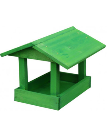 Krmítko č.13 dřevěné zelené 24x30x20cm