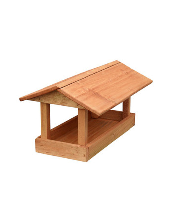 Krmítko č.19 dřevěné hnědé 24x30x20cm