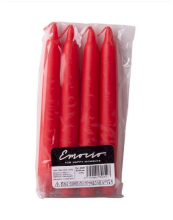 Svíčka domácí 20x160/4ks červená