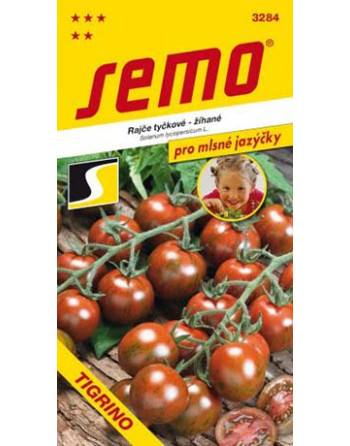 Rajče TIGRINO tyčk.zelenočervené, žíhané