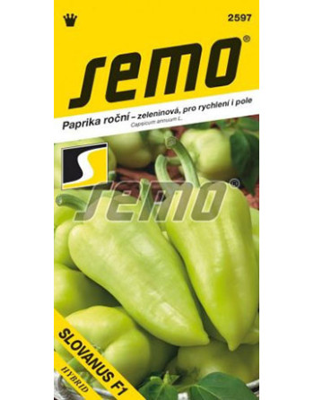 Paprika SLOVANUS F1 velmi raná, sv.zelen