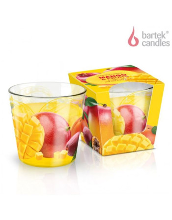 Svíčka v kon.skle 115g MANGO+FRUITS