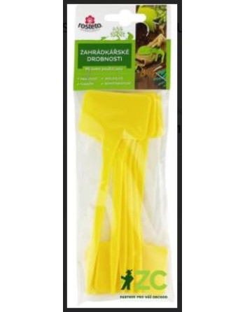 Štítek zapich.135žlutá/15x5,5x3,5cm/10ks