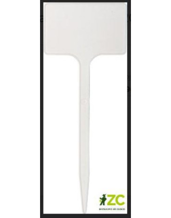 Štítek zapich.200 bílá/20x8x5cm rovný