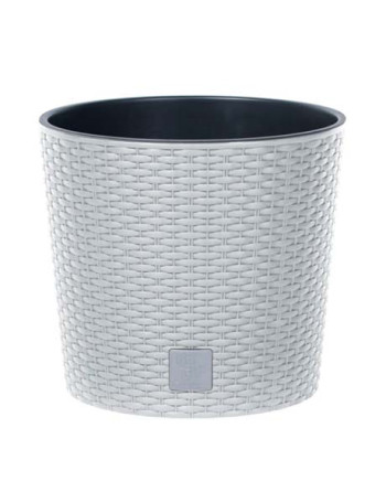 Květináč RATO ROUND 25cm+vklad bílý