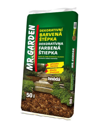 Mulčovací štěpka Mr.Garden 50l hnědá